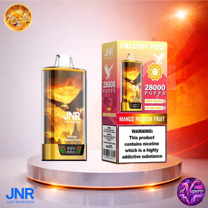 Vapers Desechables - Cigarrillo electrónico - España - JNR - FalconPro - 28K - Mango Passion Fruit 28000 Caladas - El mejor precio