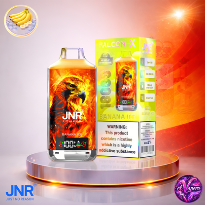 Vapers Desechables - Cigarrillo electrónico - España - JNR - FalconX - 18K - Banana Ice 18000 Caladas - El mejor precio