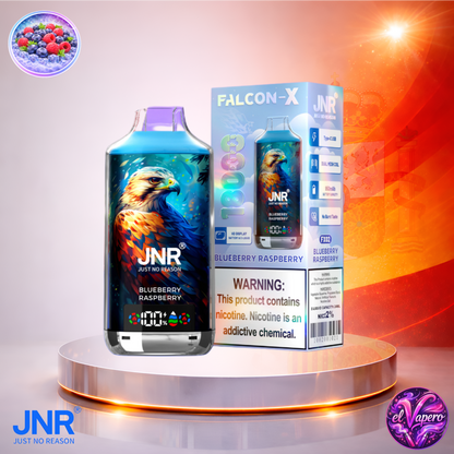 Vapers Desechables - Cigarrillo electrónico - España - JNR - FalconX - 18K - Blueberry Raspberry 18000 Caladas - Los más baratos