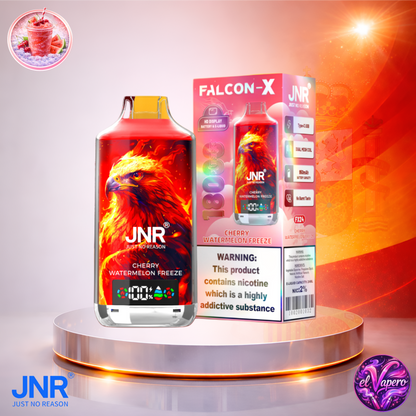 Vapers Desechables - Cigarrillo electrónico - España - JNR - FalconX - 18K - Cherry Watermelon Freeze 18000 Caladas - Más baratos