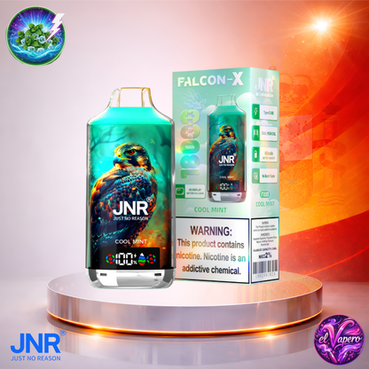 Vapers Desechables - Cigarrillo electrónico - España - JNR - FalconX - 18K - Cool Mint 18000 Caladas - Más baratos