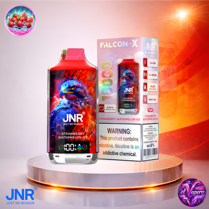 Vapers Desechables - Cigarrillo electrónico - España - JNR - FalconX - 18K - Strawberry Watermelon Ice 18000 Caladas - El mejor precio