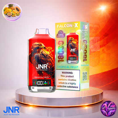 Vapers Desechables - Cigarrillo electrónico - España - JNR - FalconX - 18K - Tropical Fruit 18000 Caladas - Más baratos