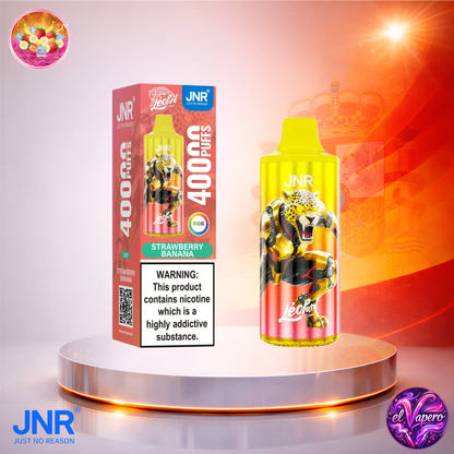 Vapers Desechables - Cigarrillo electrónico - España - JNR - Leopard - 40K - Strawberry Banana 40000 Caladas - Más baratos
