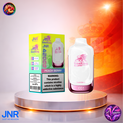 Vapers Desechables - Cigarrillo Electrónico - España - JNR - LionKing - 42K - Peach Berry 42000 Caladas - Los más baratos