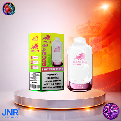 Vapers Desechables - Cigarrillo Electrónico - España - JNR - LionKing - 42K - Strawberry Ice 42000 Caladas - Los más baratos