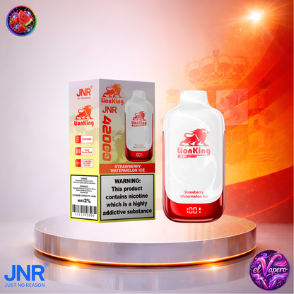 Vapers Desechables - Cigarrillo Electrónico - España - JNR - LionKing - 42K - Strawberry Watermelon Ice 42000 Caladas - Más baratos