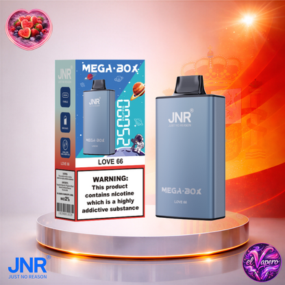 Vapers Desechables - Cigarrillo electrónico - España - JNR - MegaBox - 25K - Love 66 25000 Caladas - Más baratos