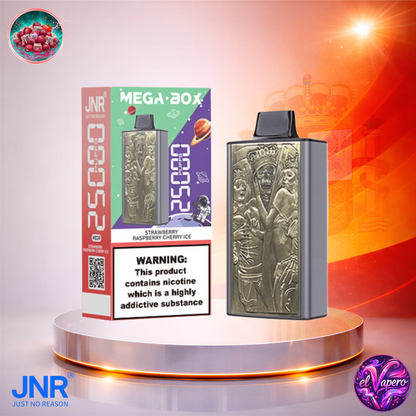Vapers Desechables - Cigarrillo electrónico - España - JNR - MegaBox - 25K - Strawberry Raspberry Cherry Ice 25000 Caladas - El mejor precio