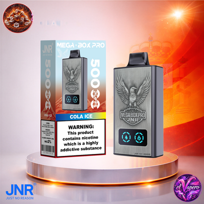 Vapers Desechables - Cigarrillo electrónico - España - JNR - MegaBoxPro - 50K - Cola Ice 50000 Caladas - Los más baratos