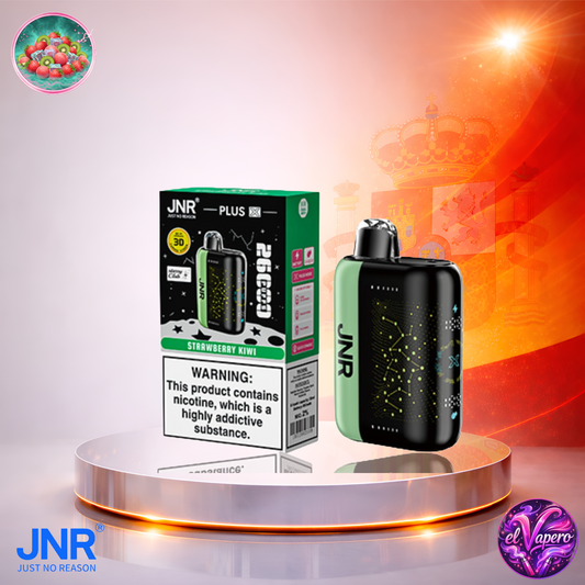 Vapers Desechables - Cigarrillo Electrónico - España - JNR - Plus X 26K - Strawberry Kiwi 26000 Caladas - Los más baratos