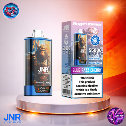 Vapers Desechables - Cigarrillo electrónico - España - JNR - RageGorilla - 55K - Blue Razz Cherry 55000 Caladas - El mejor precio
