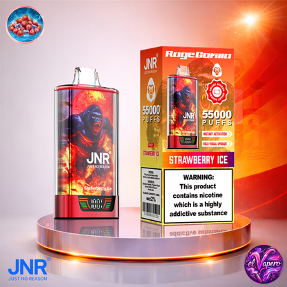 Vapers Desechables - Cigarrillo electrónico - España - JNR - RageGorilla - 55K - Strawberry Ice 55000 Caladas - Más baratos