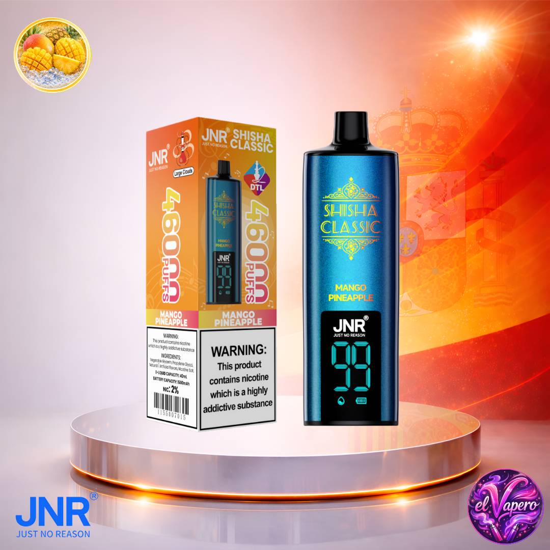 Vapers Desechables - Cigarrillo Electrónico - España - JNR - Shisha Classic - 46K - Mango Pineapple 46000 Caladas - Más baratos