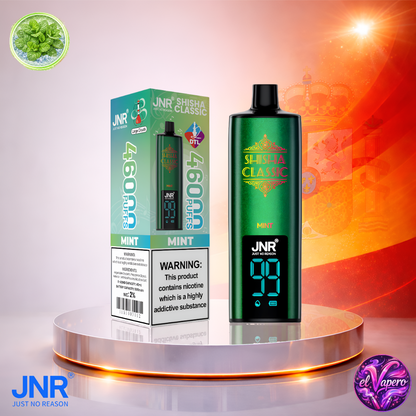 Vapers Desechables - Cigarrillo Electrónico - España - JNR - Shisha Classic - 46K - Mint 46000 Caladas  - Más baratos