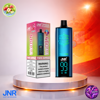 Vapers Desechables - Cigarrillo Electrónico - España - JNR - Shisha Classic - 46K - Two Apple 46000 Caladas - Más baratos