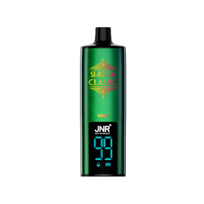 Vape desechable JNR Shisha Classic 46K Mint con hasta 46000 caladas y refrescante sabor a menta