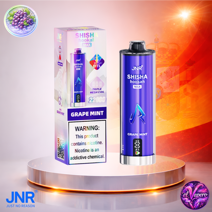 Vapers Desechables - Cigarrillo electrónico - España - JNR - ShishaHookahMax - 22K - Grape Mint 22000 Caladas - El mejor precio
