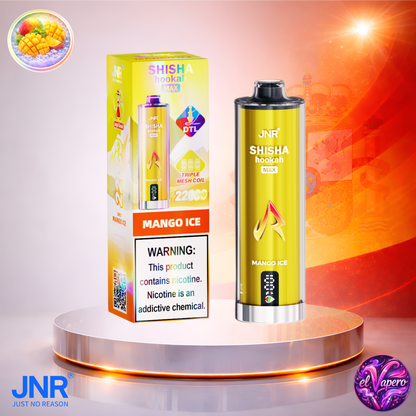 Vapers Desechables - Cigarrillo electrónico - España - JNR - ShishaHookahMax - 22K - Mango Ice 22000 Caladas - El mejor precio