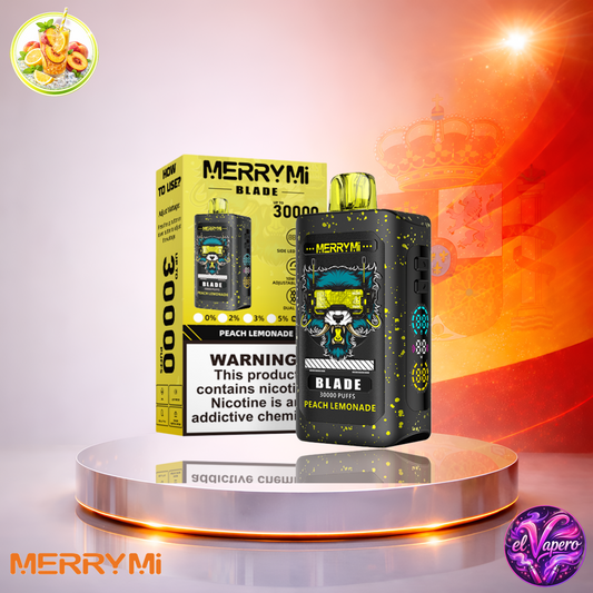 Vapers Desechables - Cigarrillo electrónico - España - MerryMi - Blade - 30K - Peach Lemonade 30000 Caladas - Más baratos
