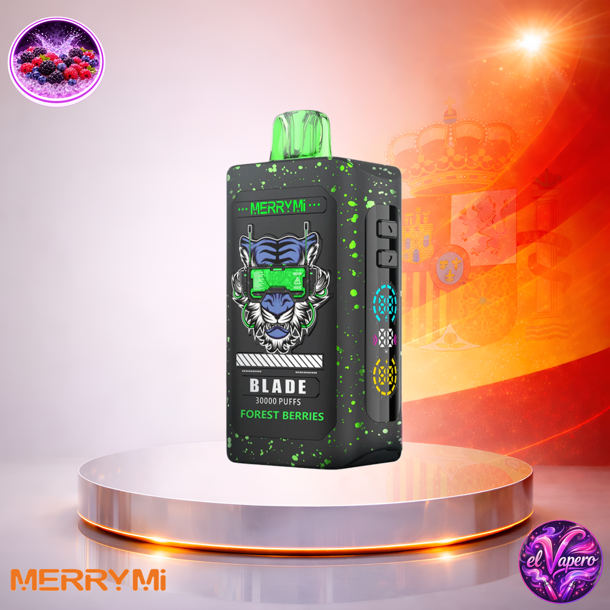 Vapers Desechables - Cigarrillo electrónico - España - MerryMi - Blade - 30K - Forest Berries 30000 Caladas - Más baratos