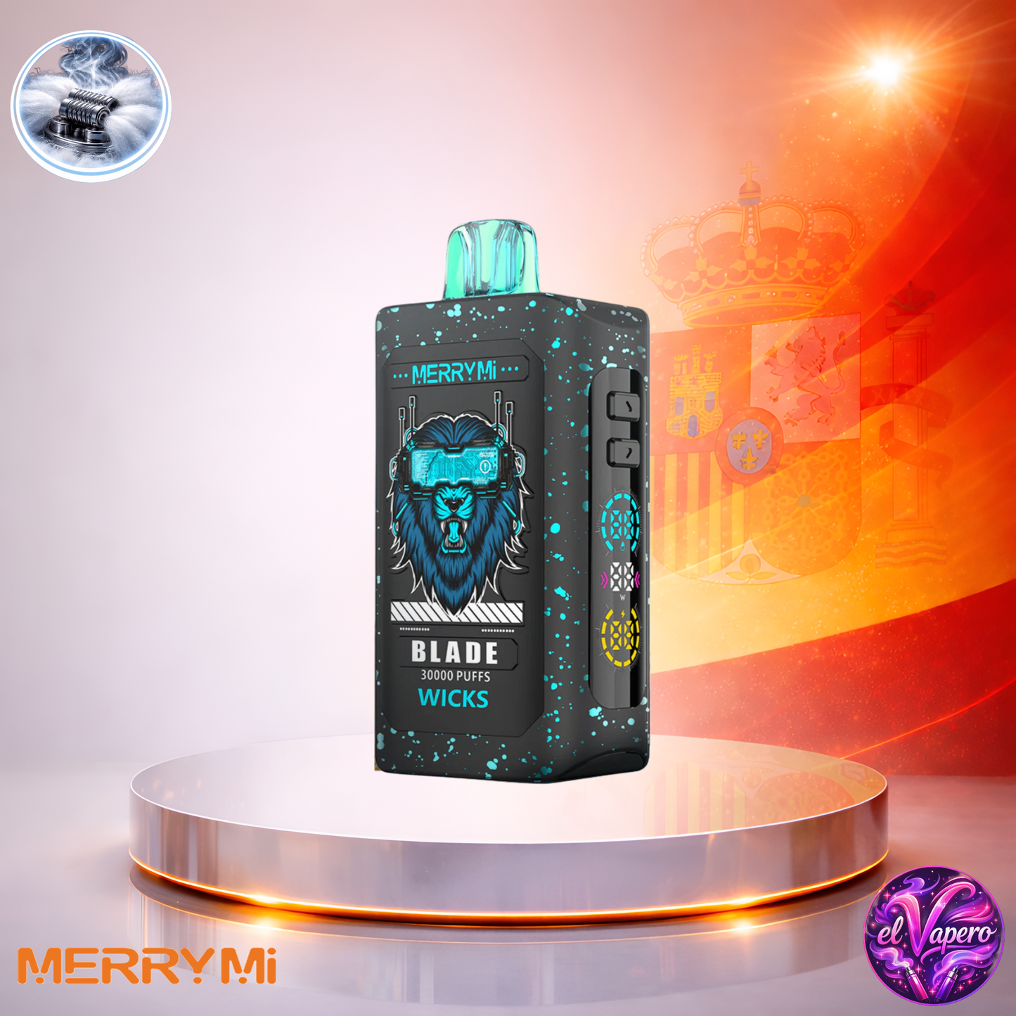Vapers Desechables - Cigarrillo electrónico - España - MerryMi - Blade - 30K - Wicks 30000 Caladas - Más baratos