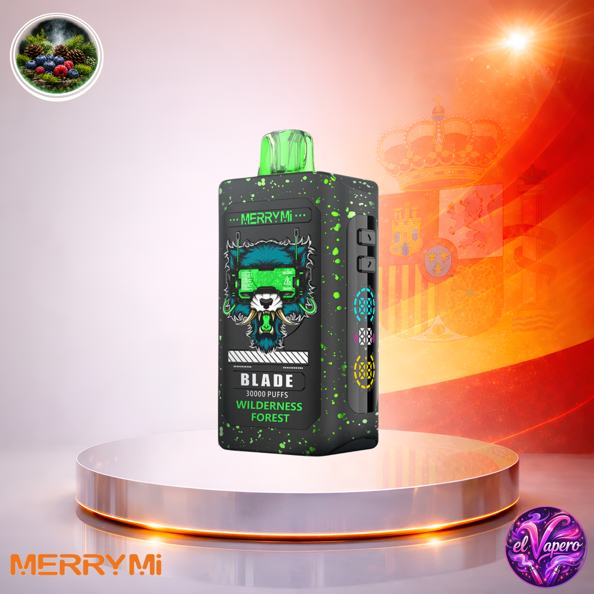 Vapers Desechables - Cigarrillo electrónico - España - MerryMi - Blade - 30K - Wilderness Forest 30000 Caladas - El mejor precio