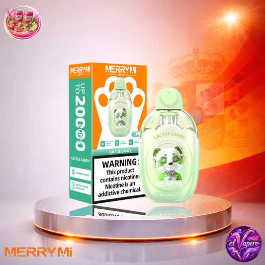 Vapers Desechables - Cigarrillo Electrónico - España - MerryMi - Kitty - 20K - Cactus Candy 20000 Caladas - Más baratos