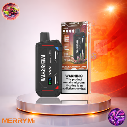 Vapers Desechables - Cigarrillo electrónico - España - MerryMi - M Mecha - 16K - Black Cherry Lime 16000 Caladas - Más baratos
