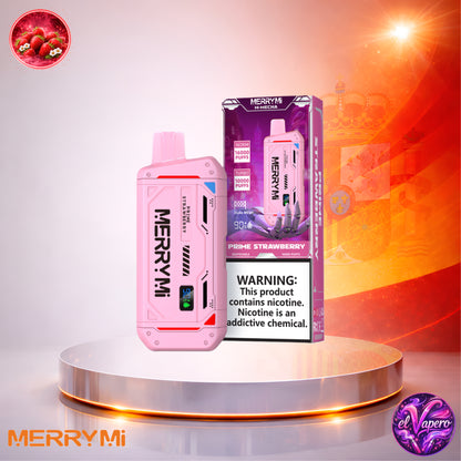 Vapers Desechables - Cigarrillo electrónico - España - MerryMi - M Mecha - 16K - Prime Strawberry 16000 Caladas - Más baratos
