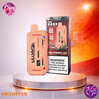 Vapers Desechables - Cigarrillo electrónico - España - MerryMi - M Mecha - 16K - Red Energy Ice 16000 Caladas - Más baratos
