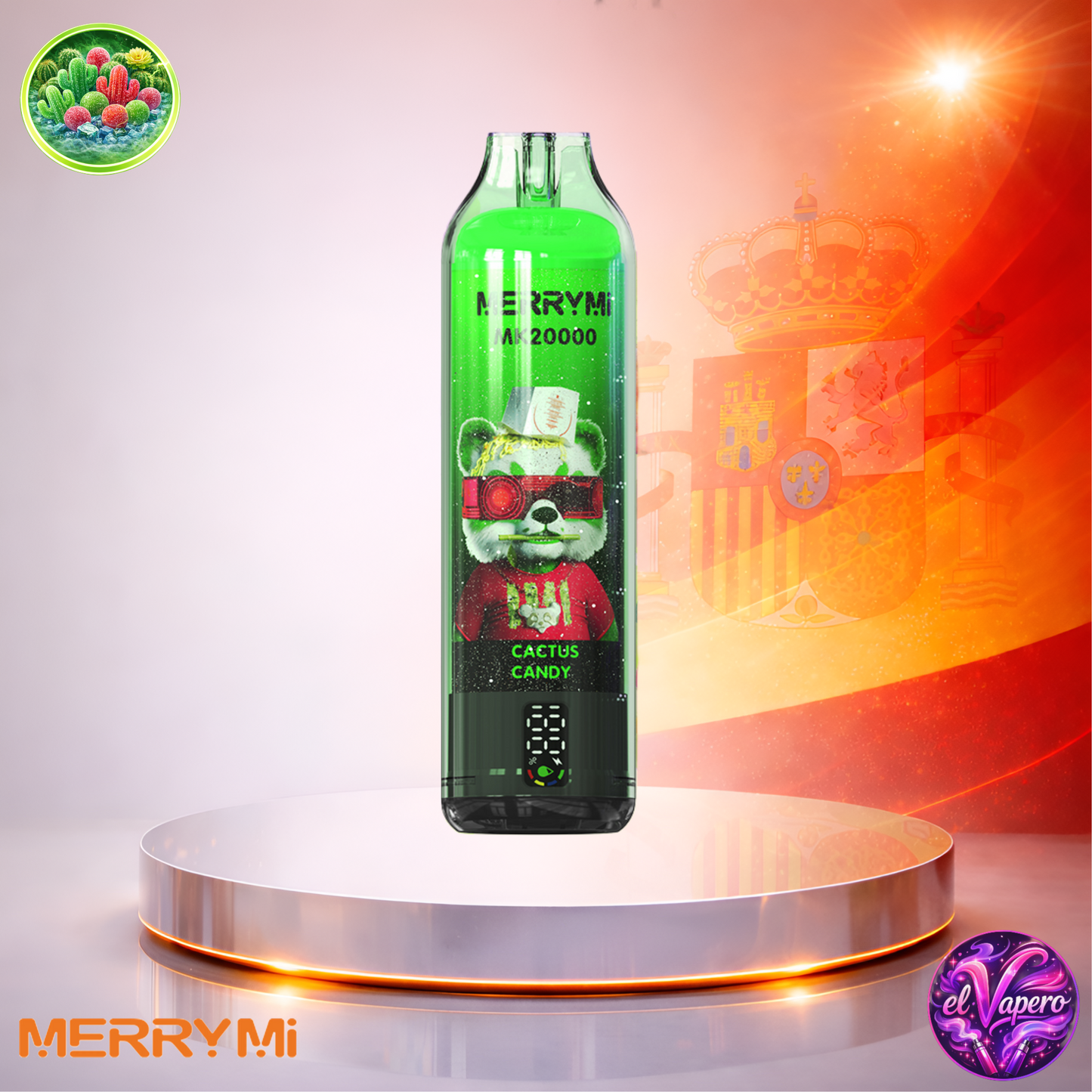 Vapers Desechables - Cigarrillo electrónico - España - MerryMi - MK - 20K - Cactus Candy 20000 Caladas - El mejor precio