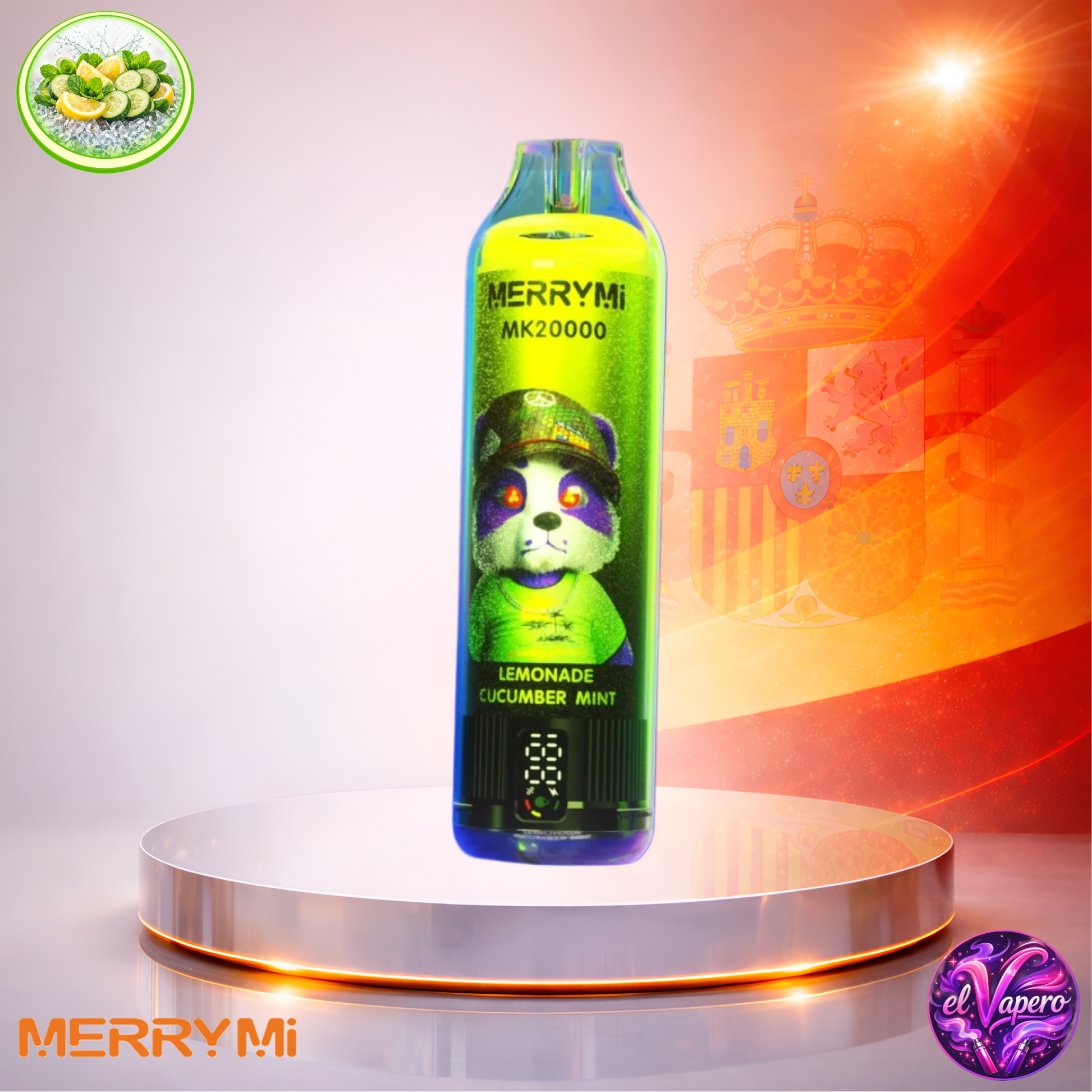 Vapers Desechables - Cigarrillo electrónico - España - MerryMi - MK - 20K - Lemonade Cucumber Mint 20000 Caladas - El mejor precio