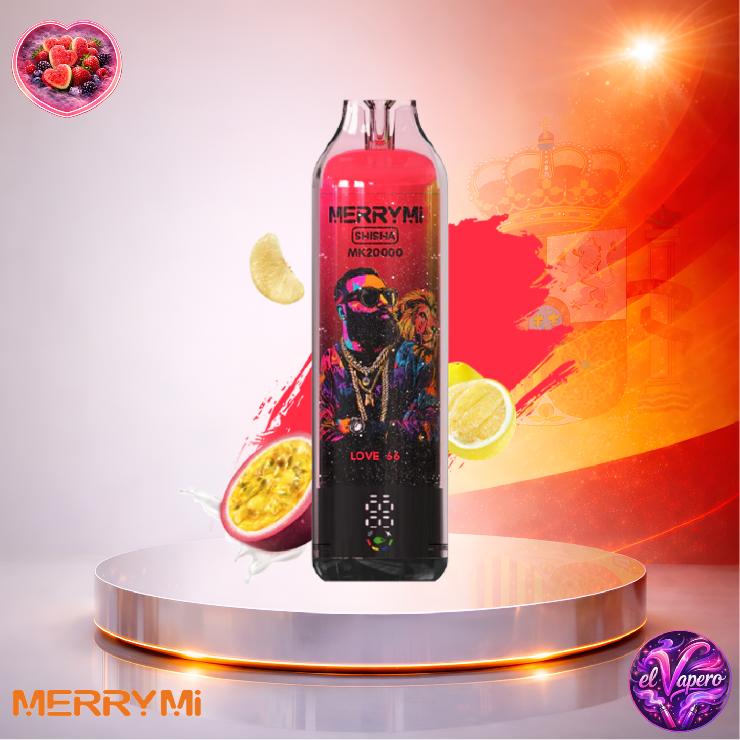 Vapers Desechables - Cigarrillo electrónico - España - MerryMi - MK - 20K - Love66 20000 Caladas - El mejor precio