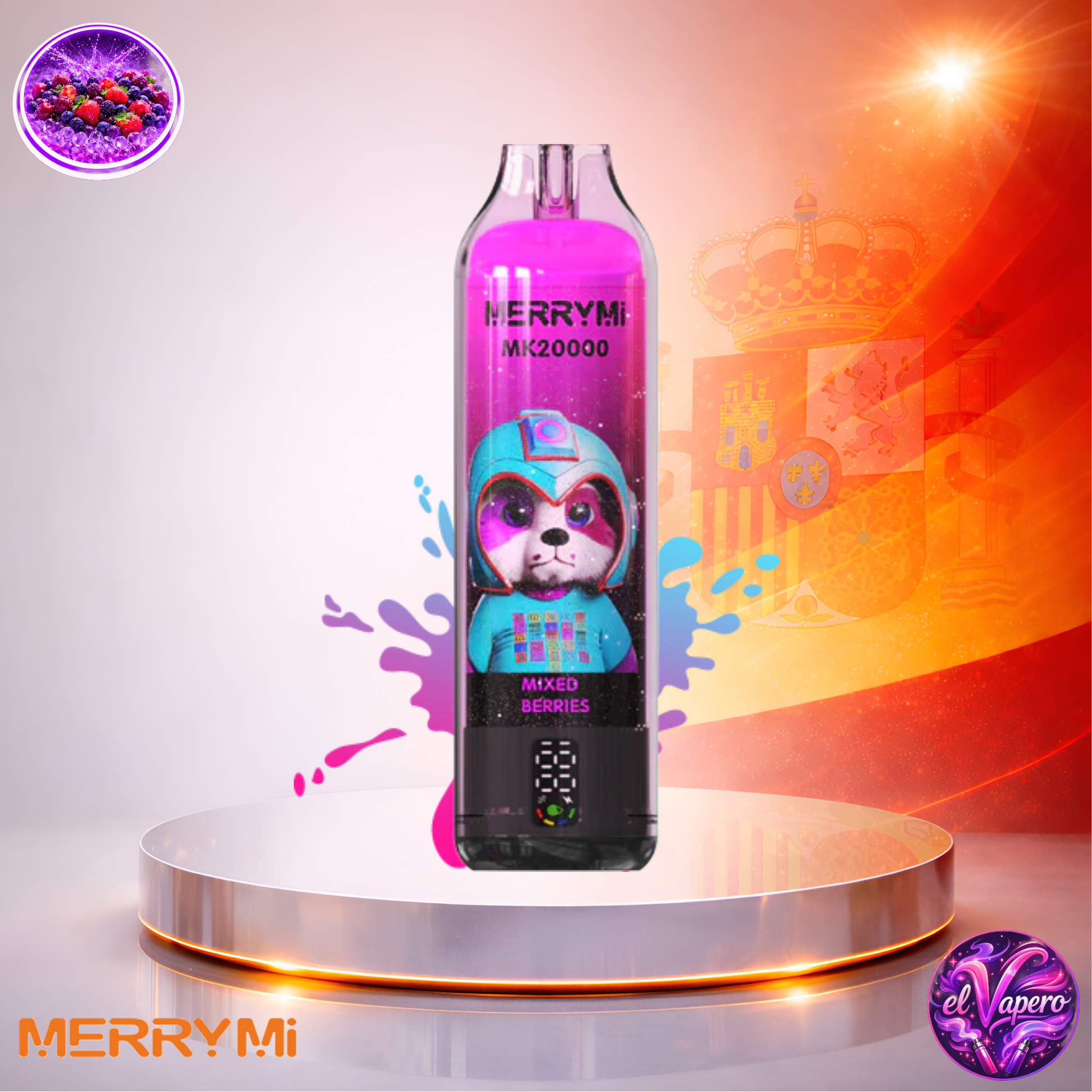 Vapers Desechables - Cigarrillo electrónico - España - MerryMi - MK - 20K - Mixed Berries 20000 Caladas - Los más baratos