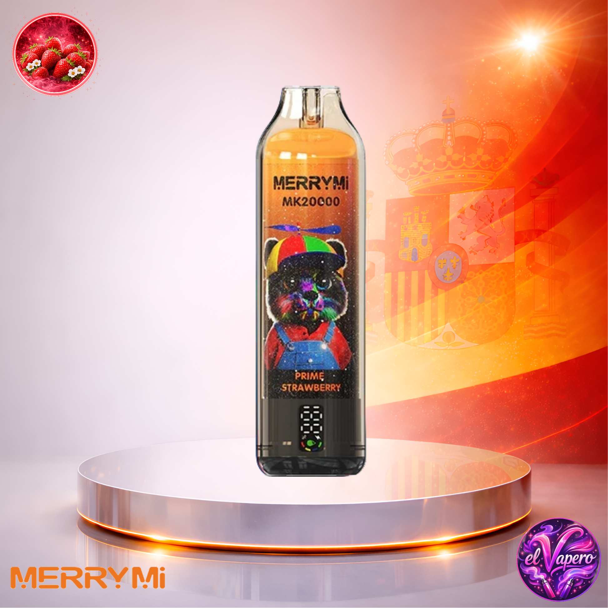 Vapers Desechables - Cigarrillo electrónico - España - MerryMi - MK - 20K - Prime Strawberry 20000 Caladas - Los más baratos