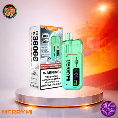 MerryMi Mecha X 36K España vaper desechable Kiwi Passion Fruit Guava con 36000 caladas
