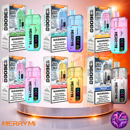 MerryMi Mecha X 36K España vaper desechable sabores con 36000 caladas