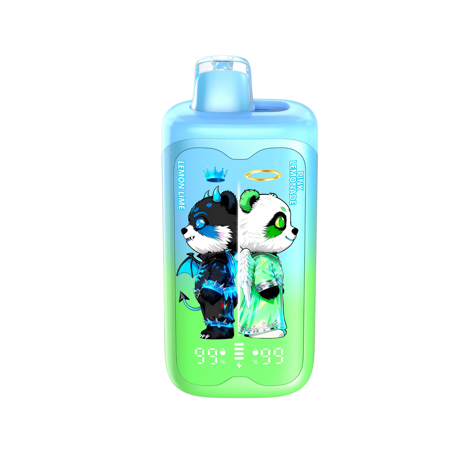 Vape desechable MerryMi Panda Twins 40K Lemon Lime con hasta 40000 caladas y refrescante sabor a limón y lima