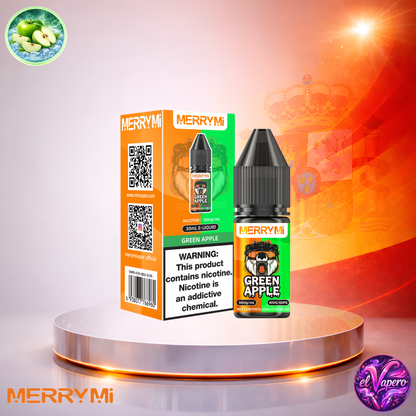Vapers Desechables - Cigarrillo Electrónico - España - MerryMi - Salts - 30ml - Liquidy Green Apple Liquido Sal De Nicotina - El mejor precio