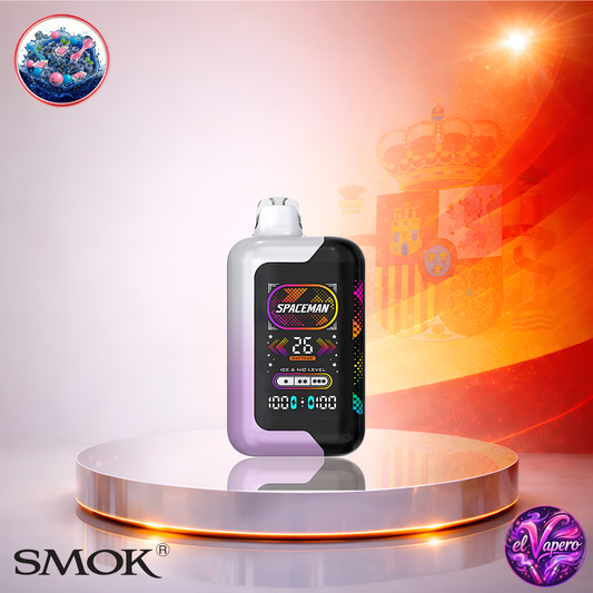 Vapers Desechables - Cigarrillo Electrónico - España - Smok SPACEMAN 40K - Blueberry Bubble Gum - 40000 Caladas - Los más baratos