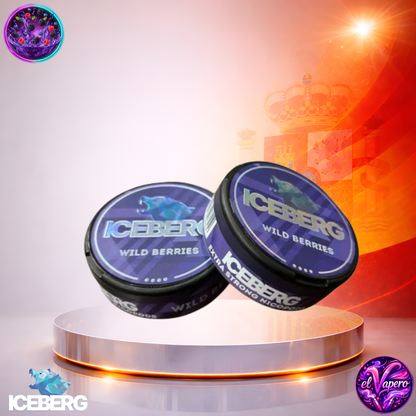 Vapers Desechables - Cigarrillo Electrónico - España - Snus - ICEBERG - 20 - Con Nicotina Wild Berries 40mg - Los más baratos
