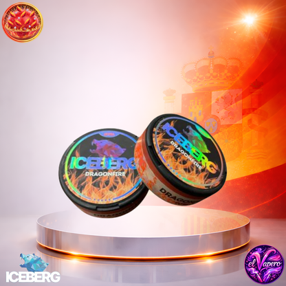 Vapers Desechables - Cigarrillo Electrónico - España - Snus - ICEBERG - 20 - Con Nicotina Dragonfire 40mg - El mejor precio