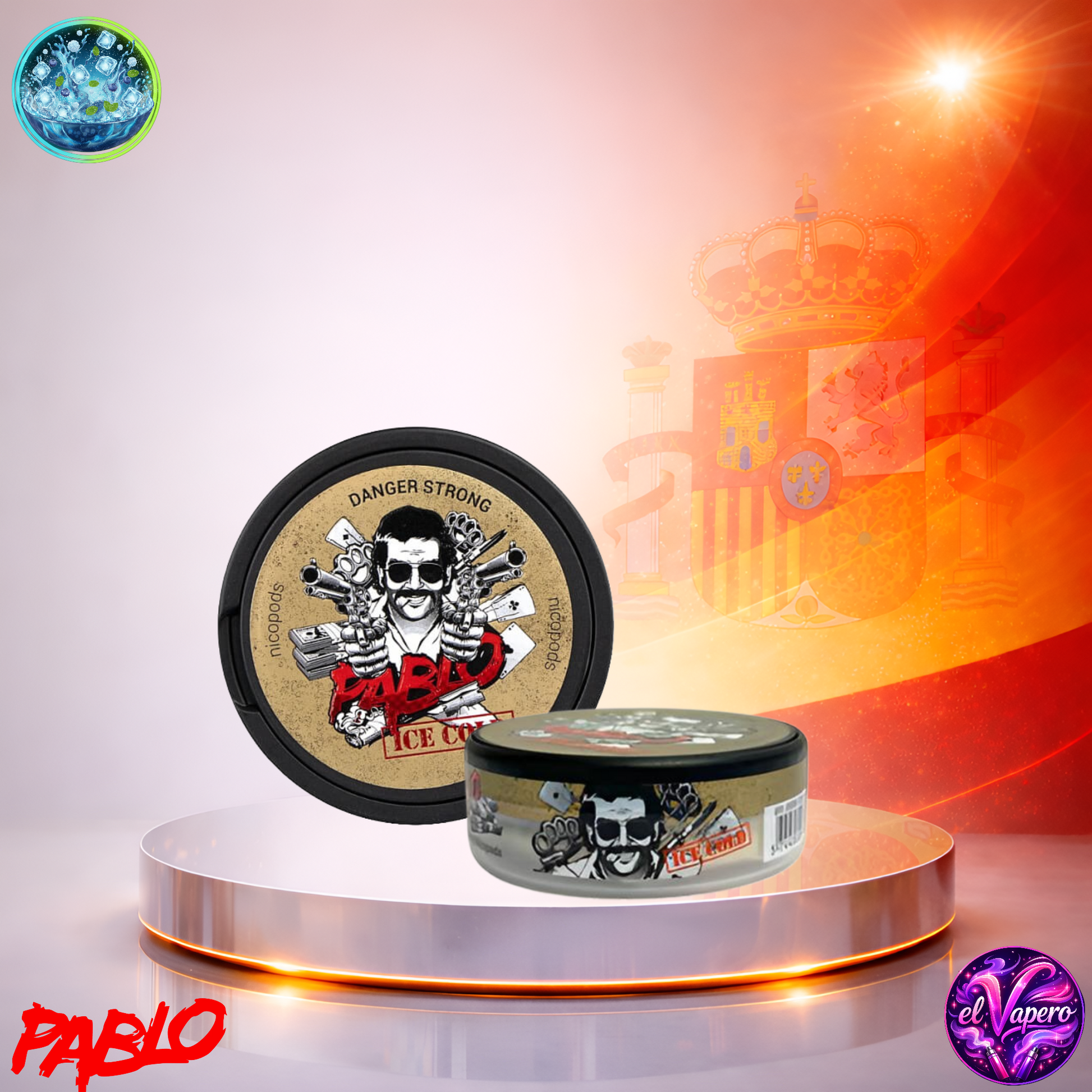 Vapers Desechables - Cigarrillo Electrónico - España - Snus - PABLO - 20 - Con Nicotina Ice Cold 24mg - El mejor precio