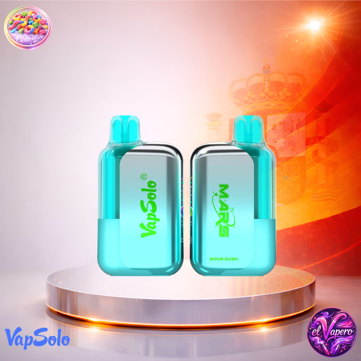 Vapers desechables - Cigarrillo electrónico - España - VapSolo Mars - 50K - Sour Gush 50000 Caladas - Los más baratos