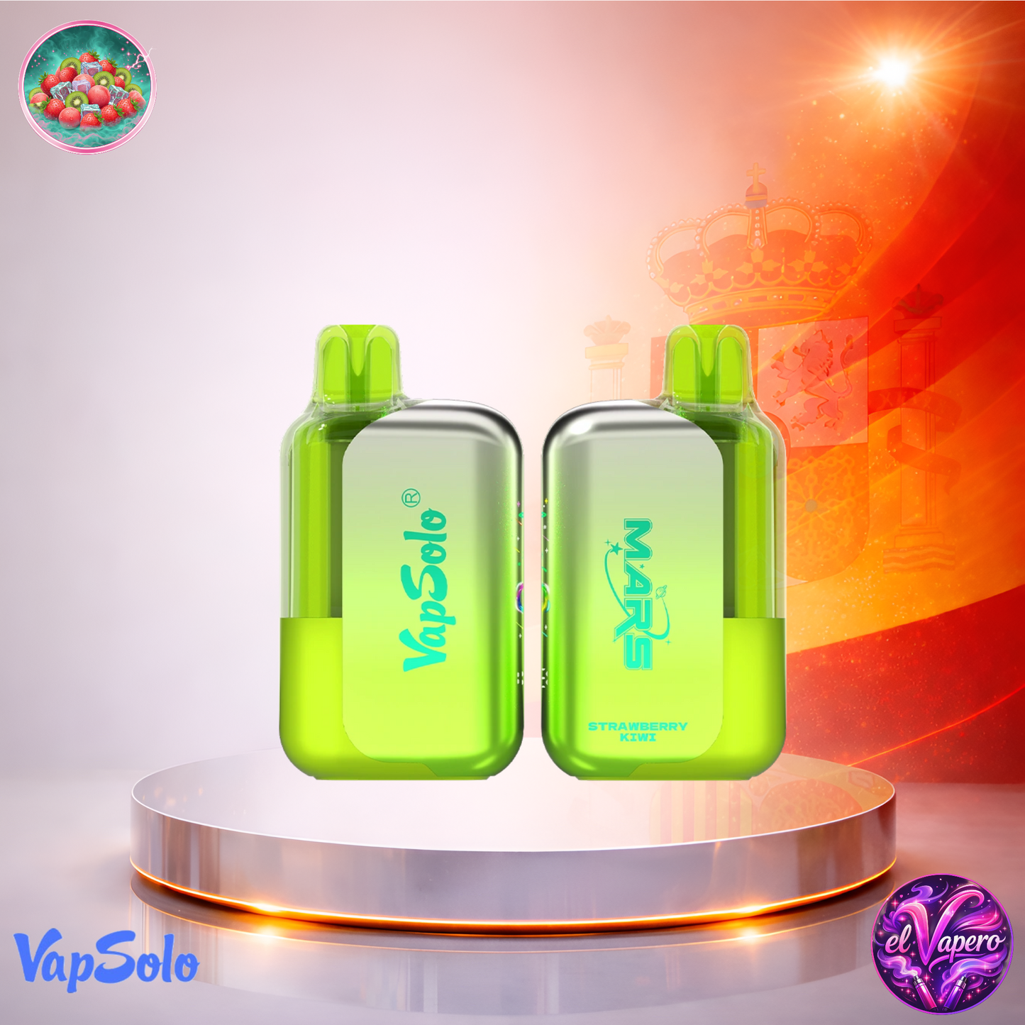 Vapers desechables - Cigarrillo electrónico - España - VapSolo Mars - 50K - Strawberry Kiwi 50000 Caladas - Más baratos