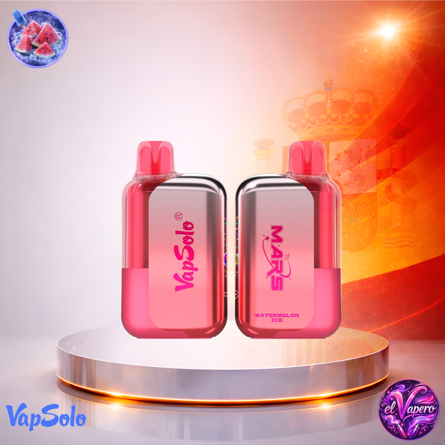 Vapers desechables - Cigarrillo electrónico - España - VapSolo Mars - 50K - Watermelon Ice 50000 Caladas - El mejor precio
