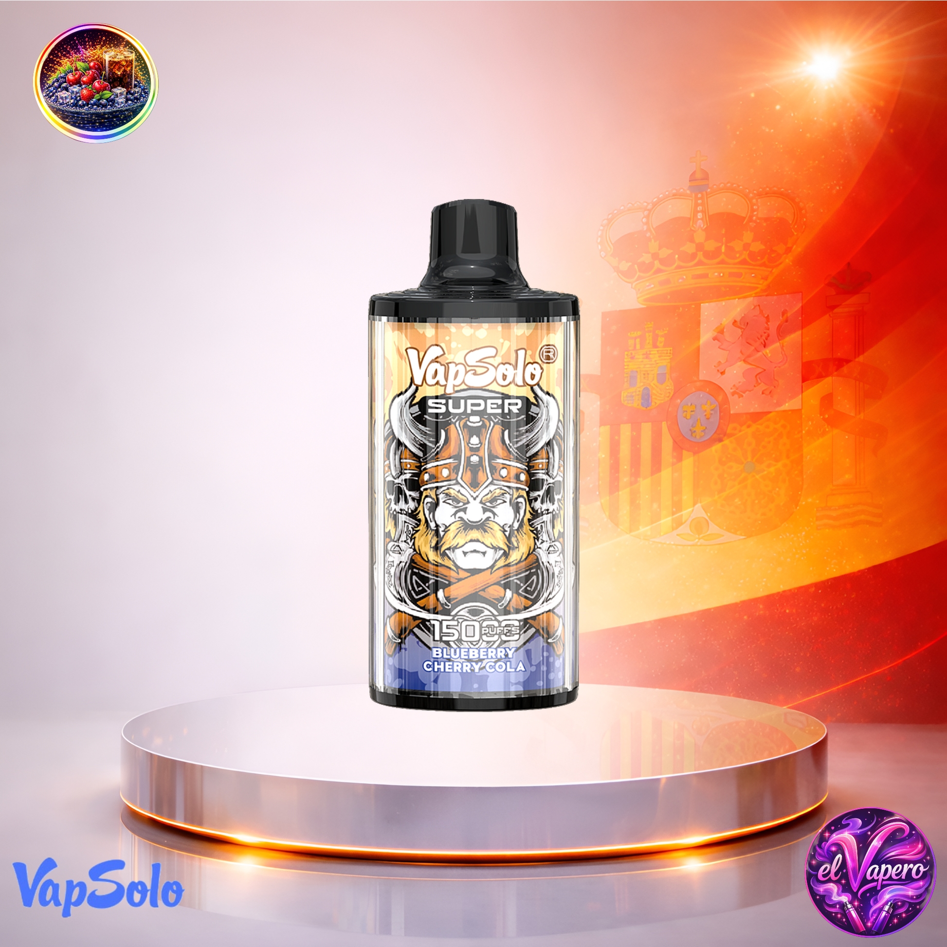 Vapers Desechables - Cigarrillo Electrónico - España - VapSolo - Super 15K - Blueberry Cherry Cola 15000 Caladas - Más baratos