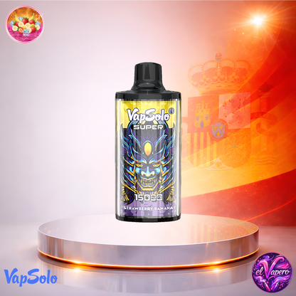 Vapers Desechables - Cigarrillo Electrónico - España - VapSolo - Super 15K - Strawberry Banana 15000 Caladas - El mejor precio