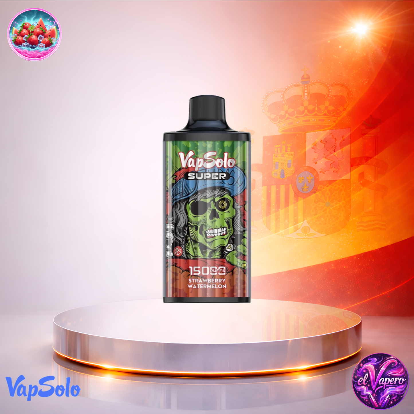 Vapers Desechables - Cigarrillo Electrónico - España - VapSolo - Super 15K - Strawberry Watermelon 15000 Caladas - El mejor precio